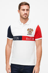 Men’s White Aston Polo Tee